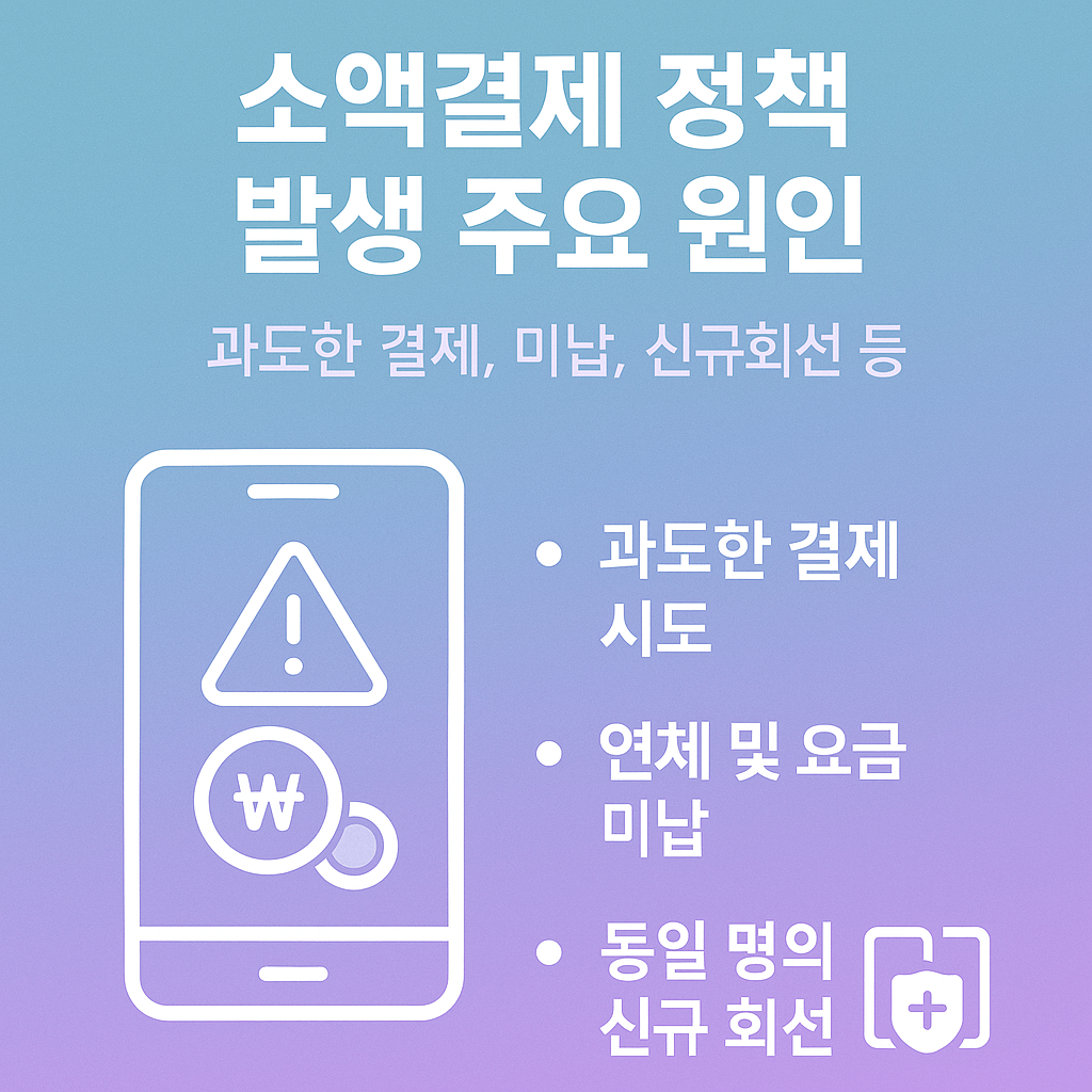 소액결제 정책 원인