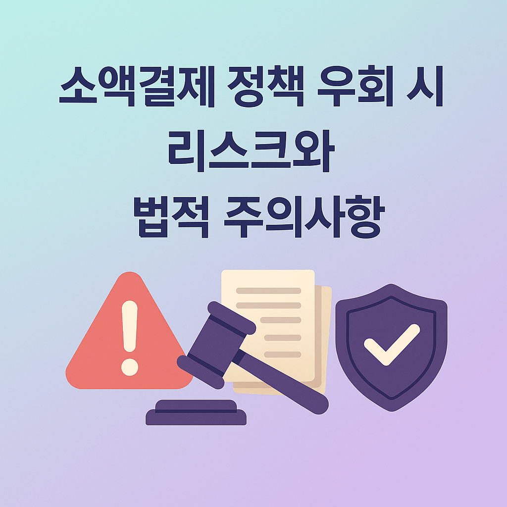 소액결제 정책 우회 리스크
