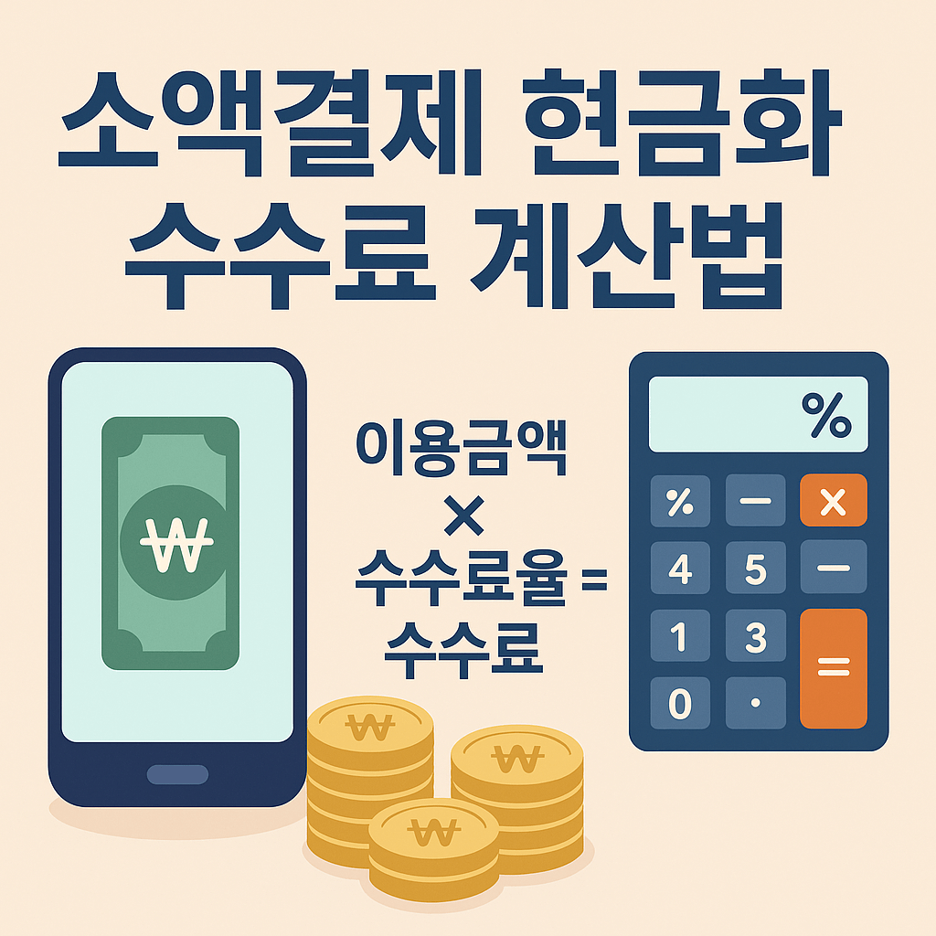 소액결제 현금화 수수료 계산법