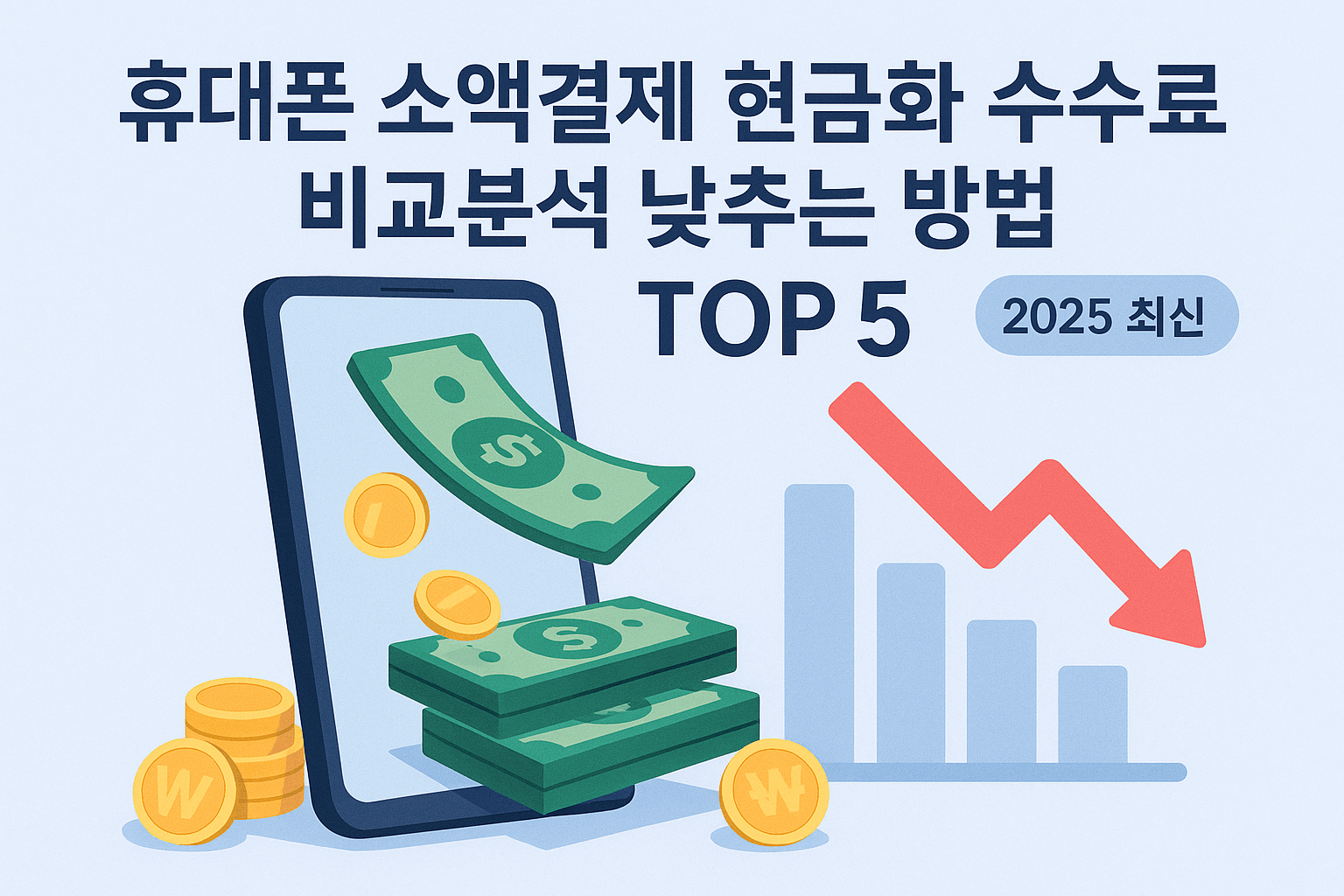 소액결제 현금화 수수료 비교분석